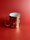 TAZA DORADA NAVIDAD