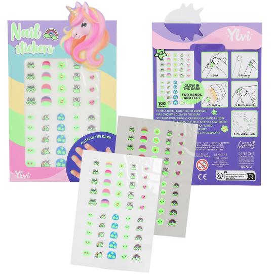 PEGATINAS UÑAS BRILLO OSCURIDAD