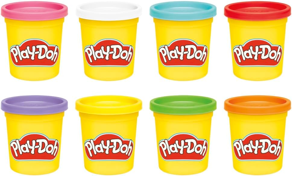 PLAYDOH PACK 8 BOTES ARCOIRIS