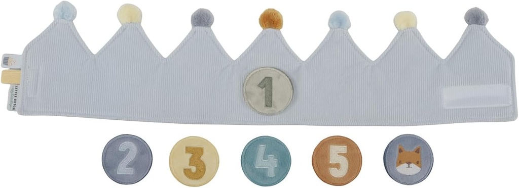 CORONA CUMPLEAÑOS NUM.AZUL