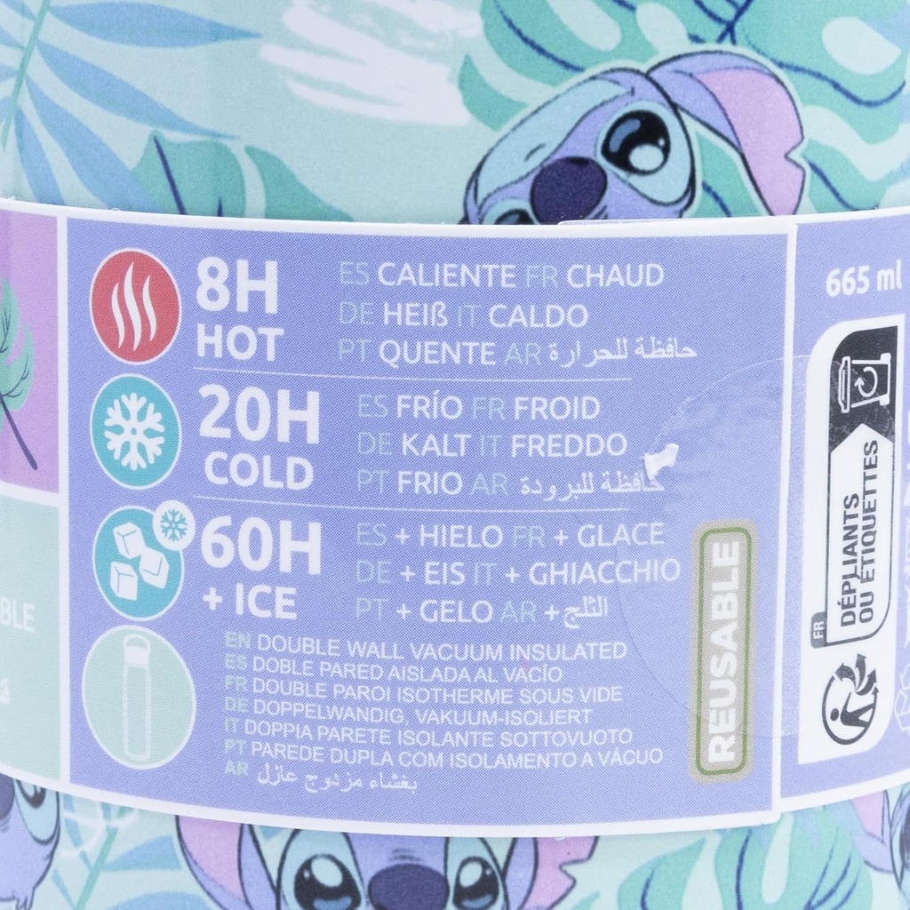 BOTELLA TERMO STITCH ALOHA 515