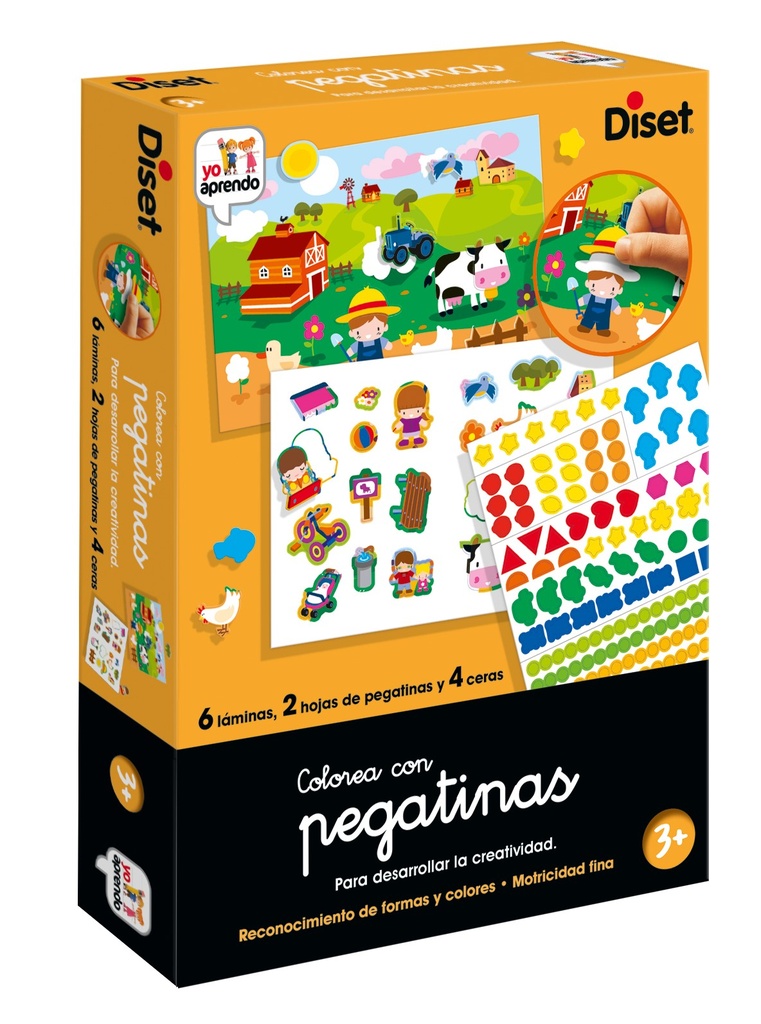 COLOREA CON PEGATINAS