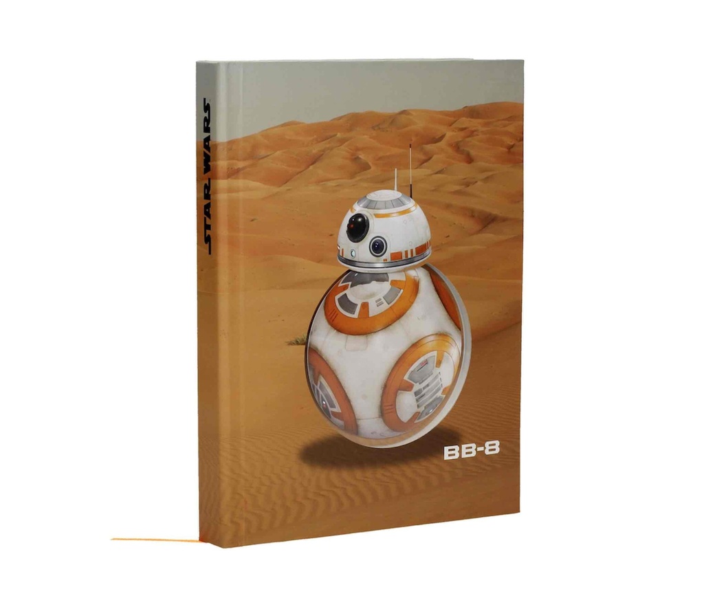 LIBRETA BB-8 DESIERTO LUZ/SON.