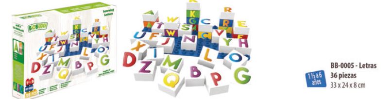 BIOBUDDI BLOQUES LETRAS 36 P.