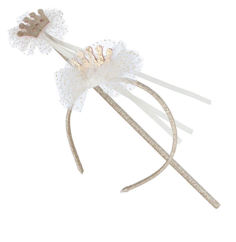 DIADEMA+CORONA+VARITA C/TUL