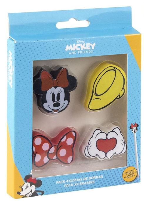 GOMA BORRAR MINNIE (PACK 4)