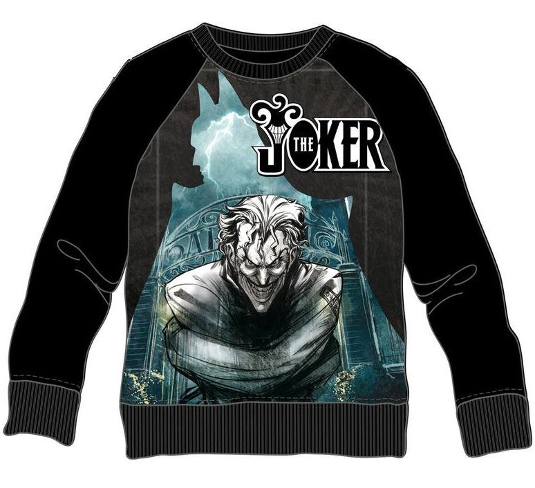 SUDADERA JOKER ASYLUM NEG.T.XS