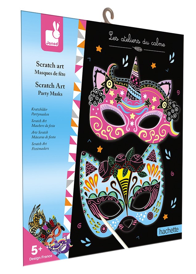 ARTE SCRATCH MASCARAS FIESTA