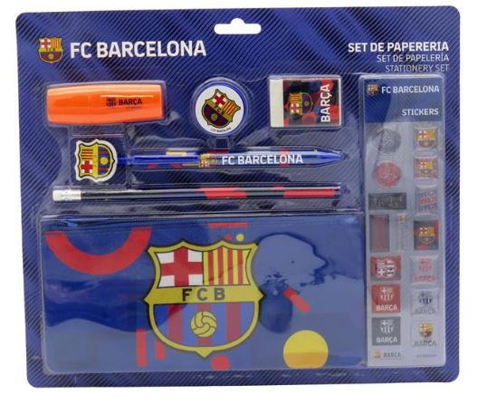 SET PAPELERIA F.C.B. C/PEGATINAS