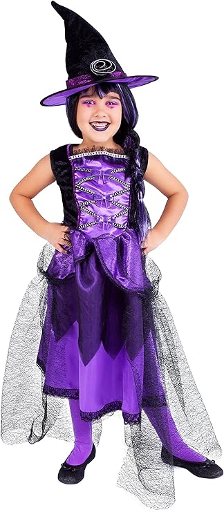 DISFRAZ BRUJA CHIC PURP. T.S