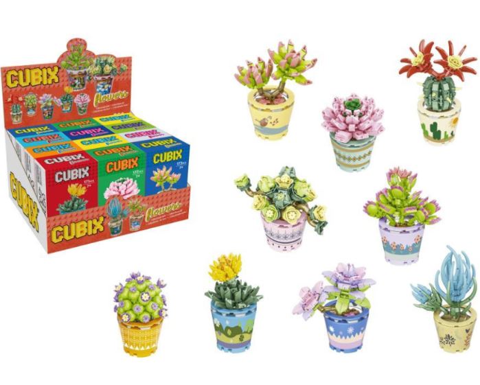 CUBIX BONSAI C/FLORES SURT.