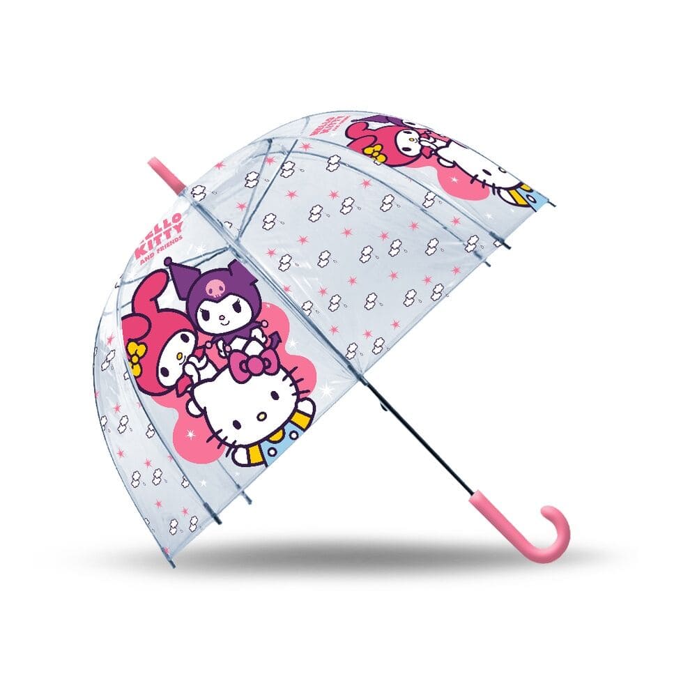 PARAGUAS TRANSP. HELLO KITTY 46CM.