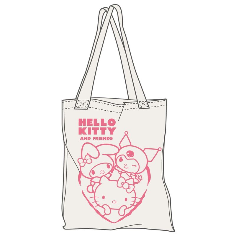 BOLSA TELA HELLO KITTY FRIENDS