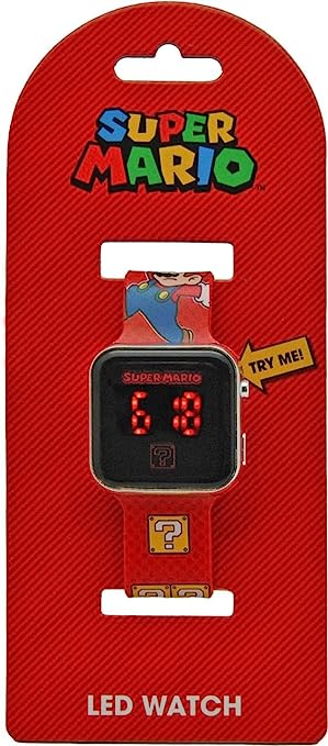 RELOJ LED SUPER MARIO