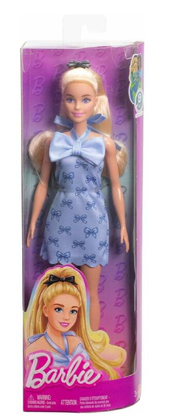 BARBIE FASHION.VEST.LAZO AZUL