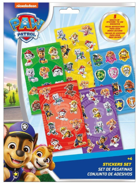 SET STICKERS PAW PATROL