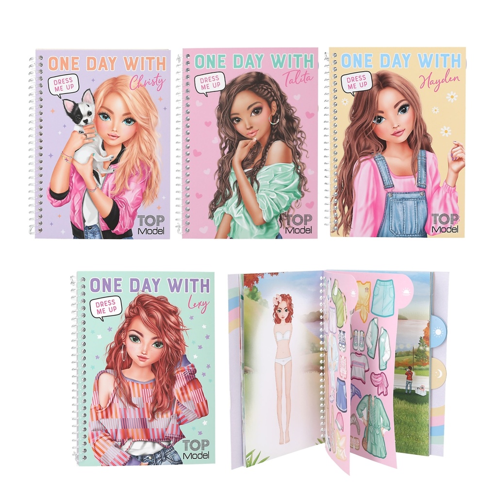 CUADERNOS PEGATINAS TOP MODEL