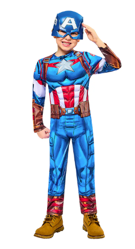 DISFRAZ CAP.AMERICA BLACK XXS