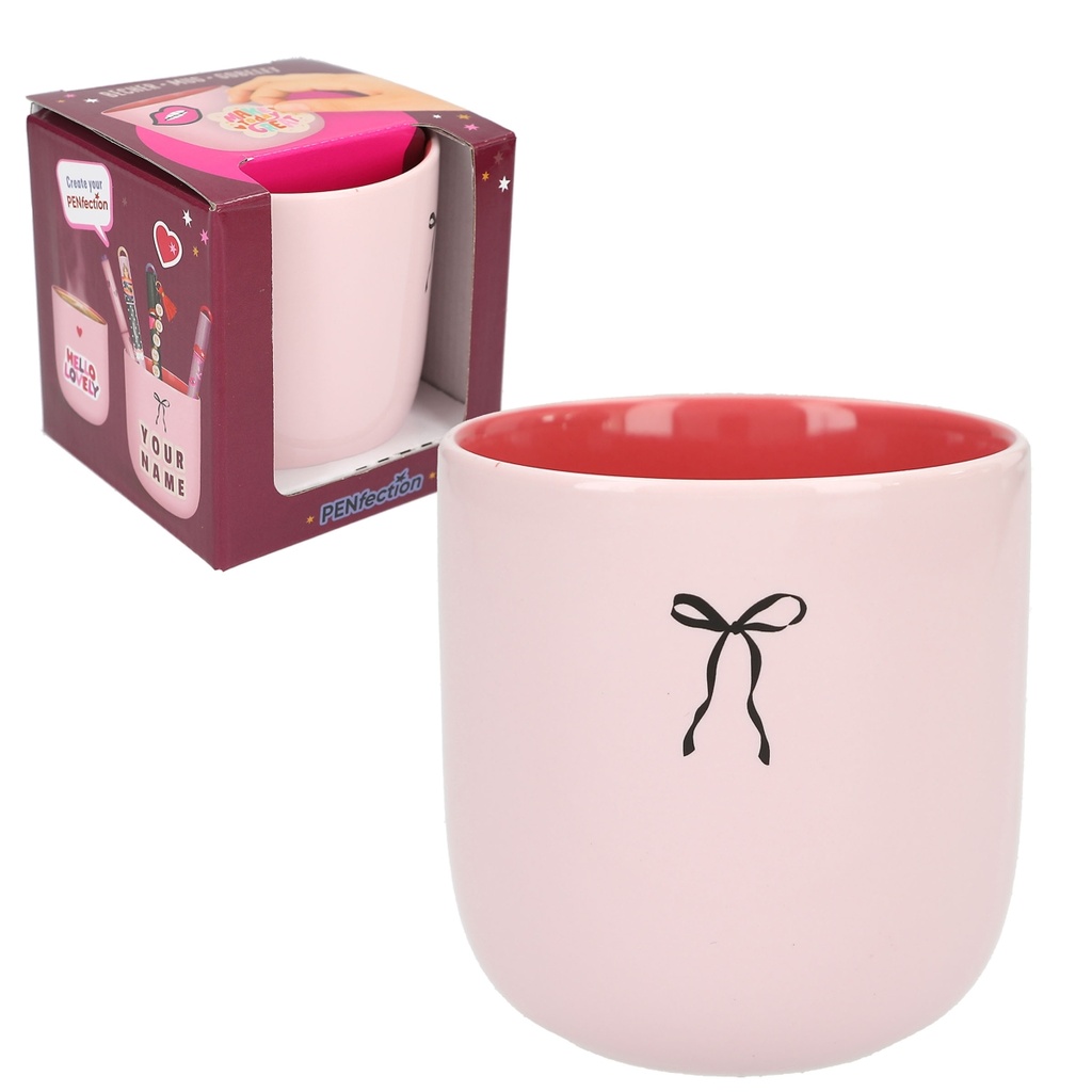 TAZA C/MOTIVOS LAZO Y CORAZON PENFECTION