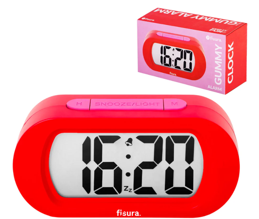 DESPERTADOR GUMMY ROJO
