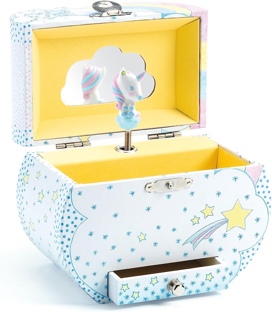 CAJA MUSICA SUEÑOS UNICORNIO