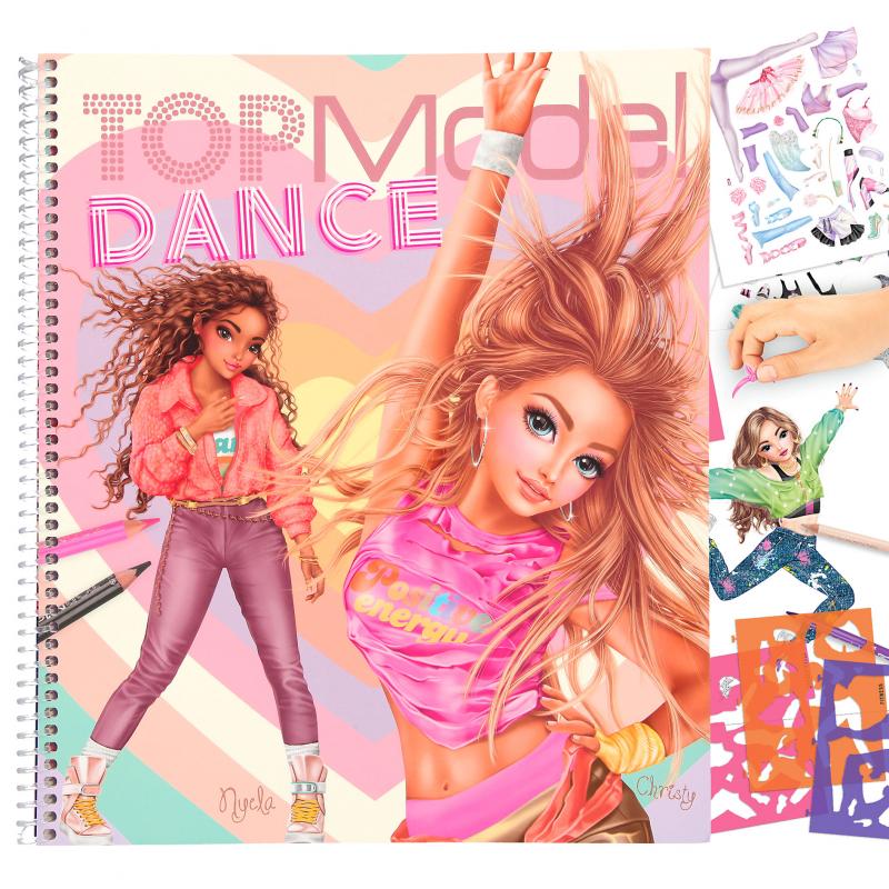 CUADERNO COLOREAR DANCE TOP MODEL