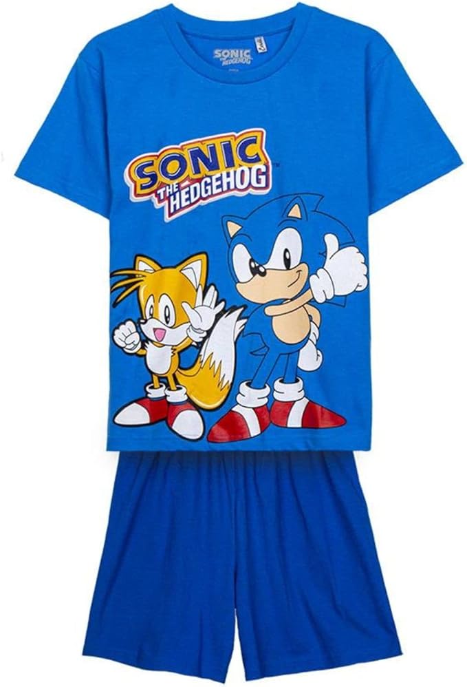 PIJAMA CORTO SONIC AZUL OSC.10