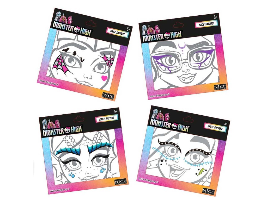 TATOO DE CARA MONSTER HIGH