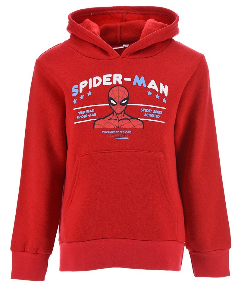 SUDADERA SPIDERMAN ROJA T.6