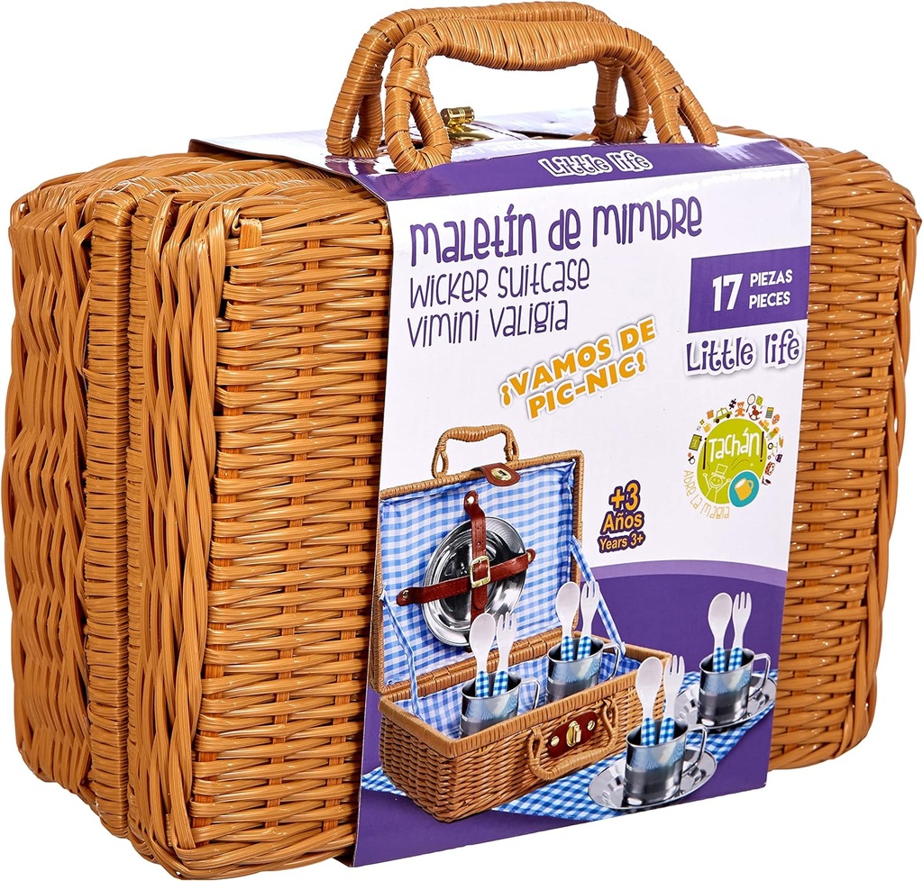 SET PICNIC VICHY CESTA MIMBRE