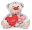 PELUCHE OSITO 22 CM. LOVE 1COL.