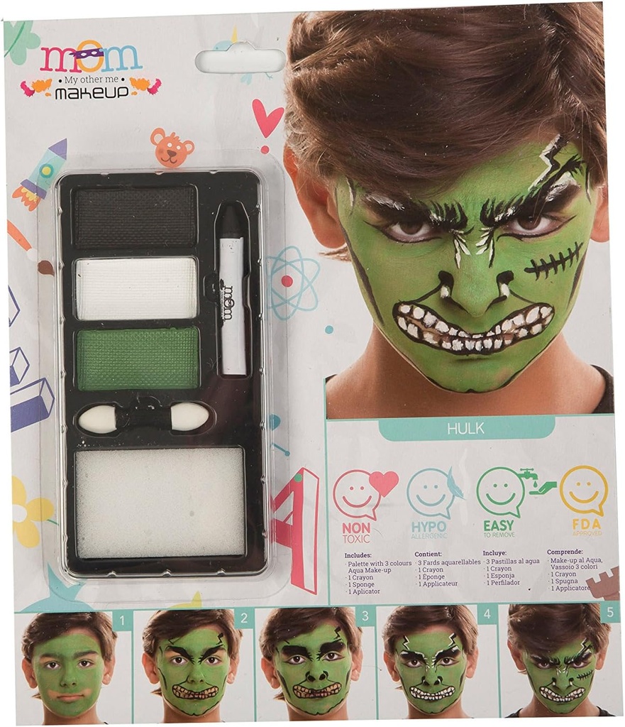 KIT MAQUILLAJE HULK