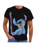 CAMISETA M/C.LILO NEGRA T.M