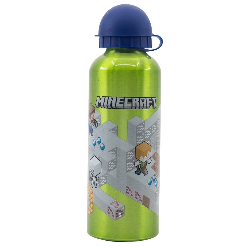 BOTELLA MINECRAFT 530 ML.ALUM.