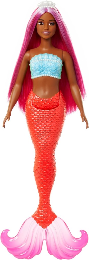 BARBIE SIRENA COLA CORAL