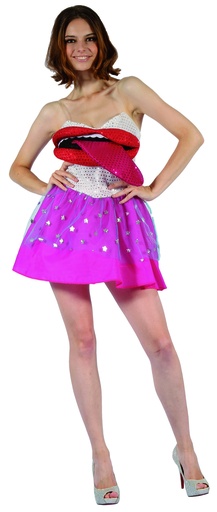 [92799757] DISFRAZ CANTANTE ROLLING MUJER