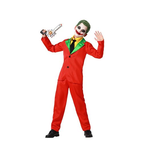 [01874402] DISFRAZ PAYASO HALL.ROJO 5-6