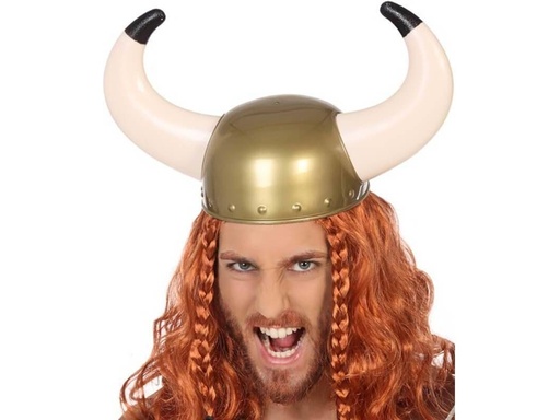 [01850120] CASCO VIKINGO CUERNOS