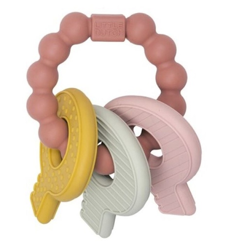 [64008666] MORDEDOR LLAVERO SILIC.ROSA