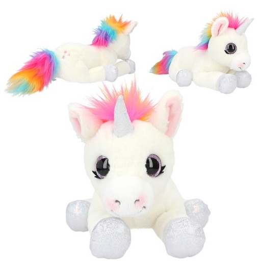 [50211493] PELUCHE UNICORNIO TUMBADO 30 CM.