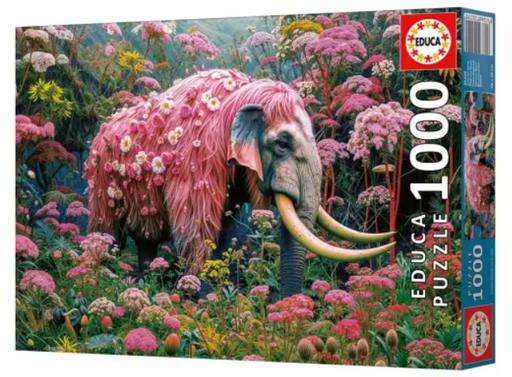 [04020229] PUZ.1000 ELEFANTE FLORAL