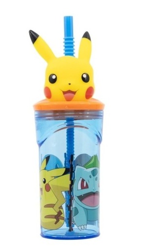 [33508066] VASO POKEMON DIST.FIG.3D 360 ML.