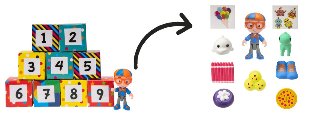 BLIPPI CAJA 10 SORPRESAS