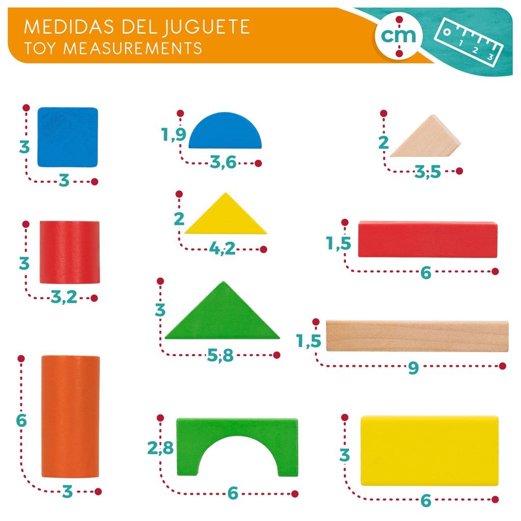 BLOQUES MADERA WOOMAX 100 P.