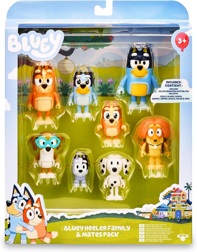 BLUEY PACK 8 FIGURAS