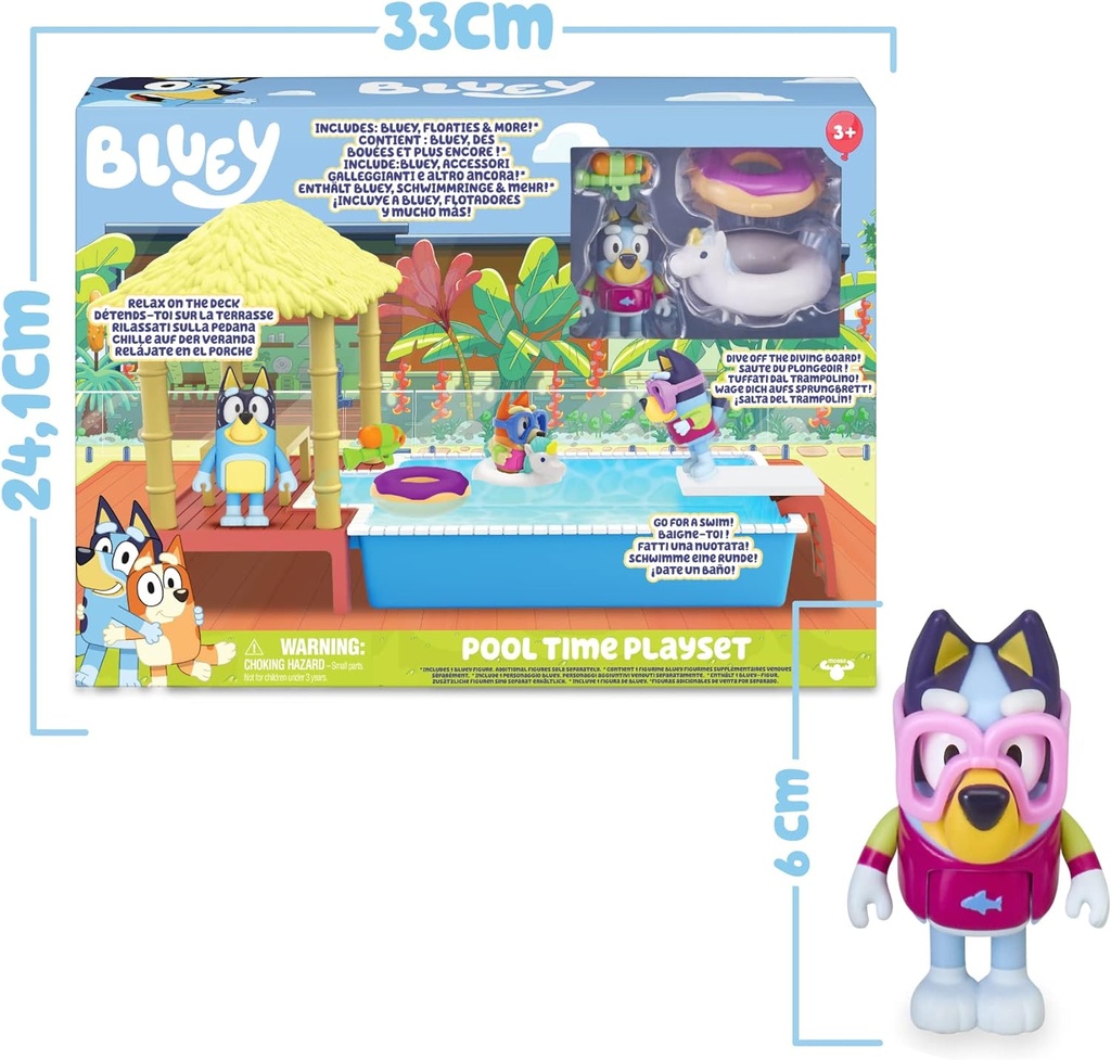 BLUEY PISCINA PLAYSET