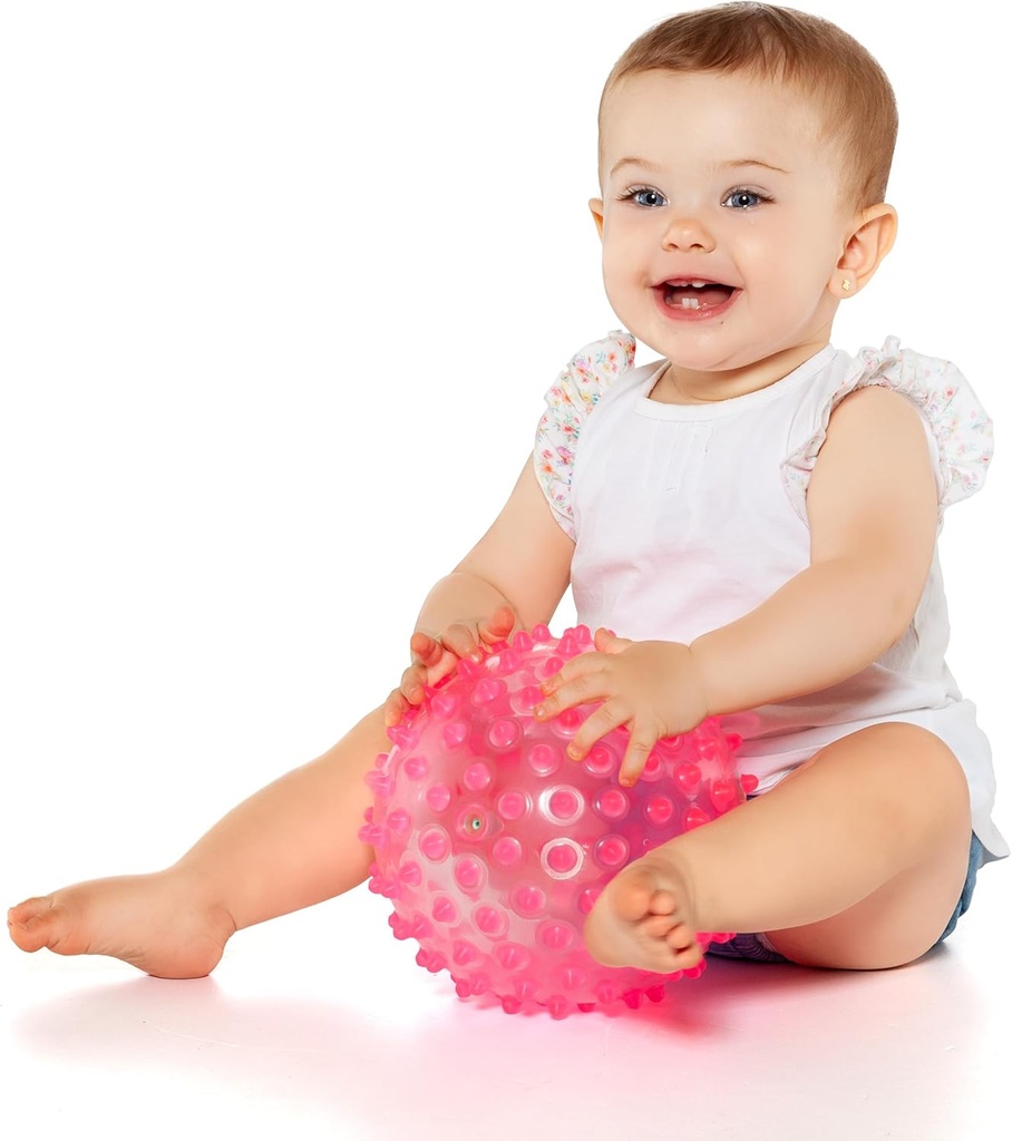 BOLA SENSORIAL ROSA 20 CM.