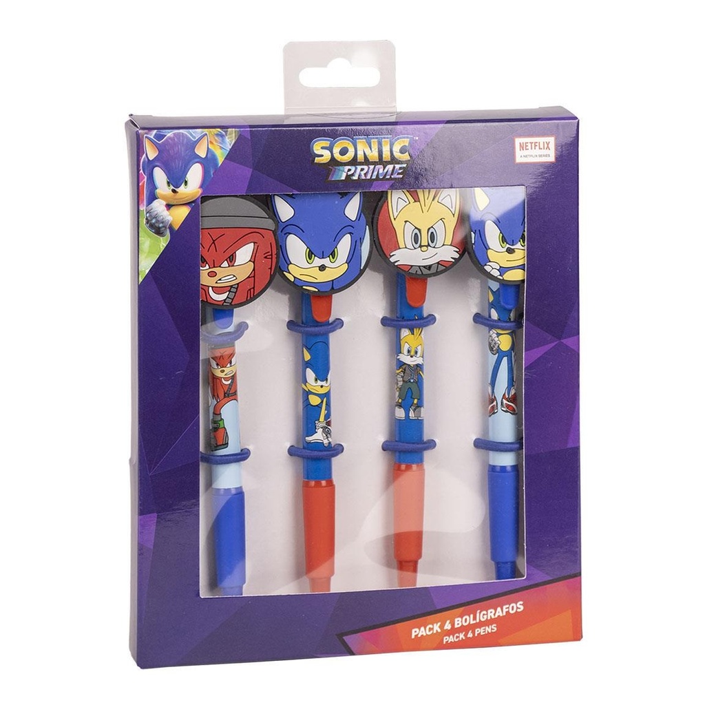 BOLIGRAFOS SONIC PRIME(PACK 4)
