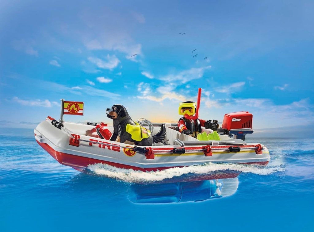 BOTE BOMBEROS C/MOTO AGUA