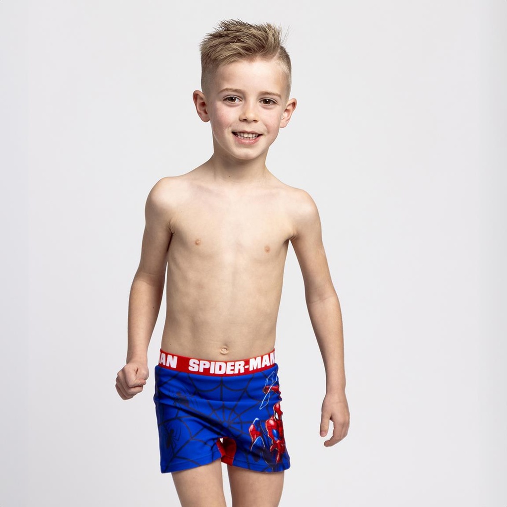BOXER BAÑO SPIDERMAN ROJO T.5